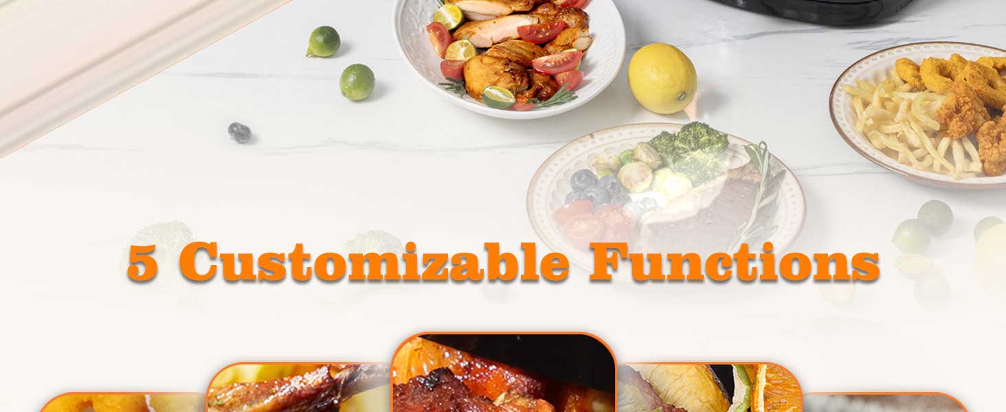 The convenient viewing window ensures you perfectly crispy results every time.