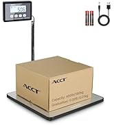 ACCT Shipping Scale, 400lb/1oz, Digital Postal Scale with Hold/auto-Off/Tare Function, Mail Scale...