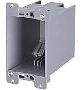 LEONLITE Old Work Electrical Outlet Box One Gang, Ultra-deep 20 Cubic Inch Device Box, PVC Electr...