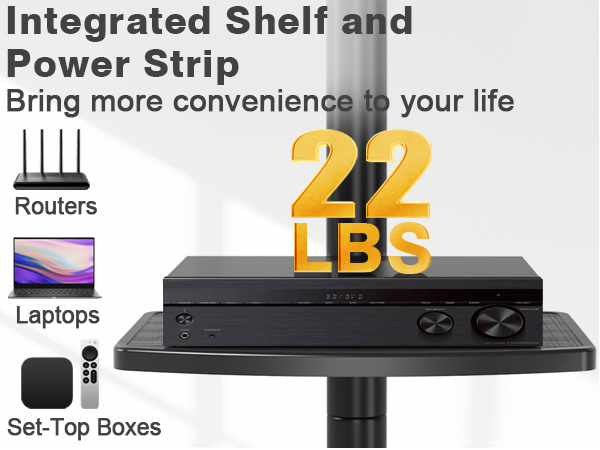 mobile tv stand on wheels