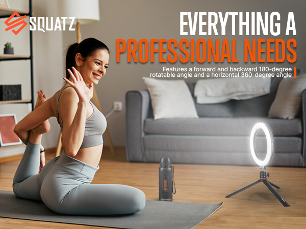 SQUATZ 11’’ LED 12W Selfie Ring Light R11 with Wired Control,