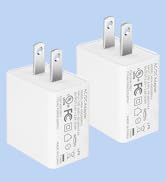 USB Wall Charger, Wall Plug 5V 2A 10W AC Power Adapter, Compatible with Security Camera, Phone, T...