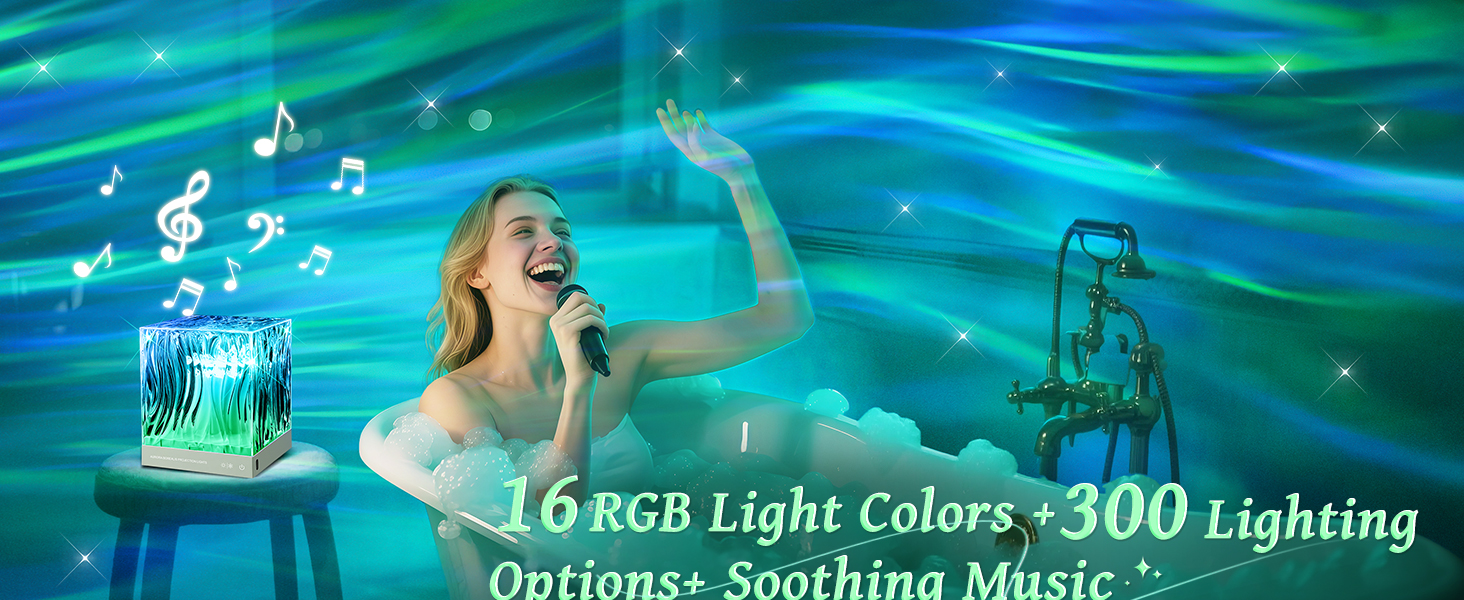 northern light galaxy light projector for bedroom ambient lighting shower lamp waterproof lunie lamp