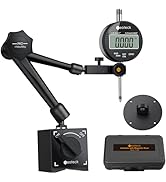 Neoteck Digital Dial Indicator Gauge and Magnetic Base Set with Storage Case 0-1 inch/25.4mm,0.01...