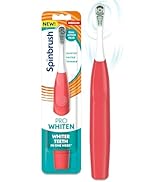 Spinbrush New PRO WHITEN Battery Powered Electric Toothbrush for Adults, Medium Bristles, Coral, ...