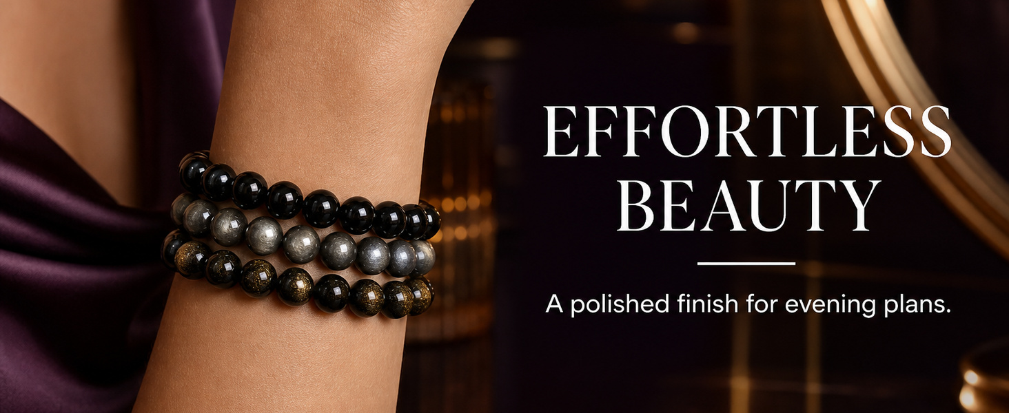 EFFORTLESS BEAUTY — A polished finish for evening plans.