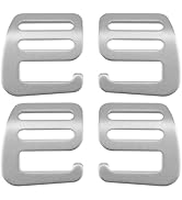 ZDRU Aluminium Alloy G-Hook Wave Buckles, Outdoor Webbing Buckle Clips, Adjustable Backpack Buckl...
