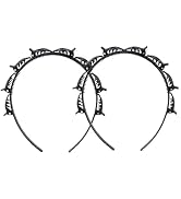 2Pcs Black Double Bangs Hairstyle Hairpin Headband With 8 Small Clips - Women Double Layer Twist ...