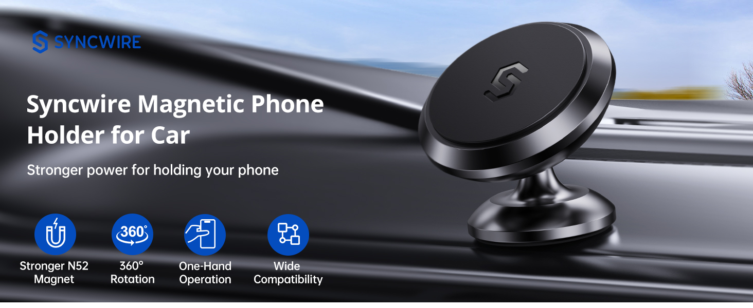 magnetic phone holder for car