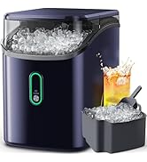 Silonn Nugget Ice Maker Countertop, Pebble Ice Makers with Crushed Soft Chewable Ice, 33lbs Per D...