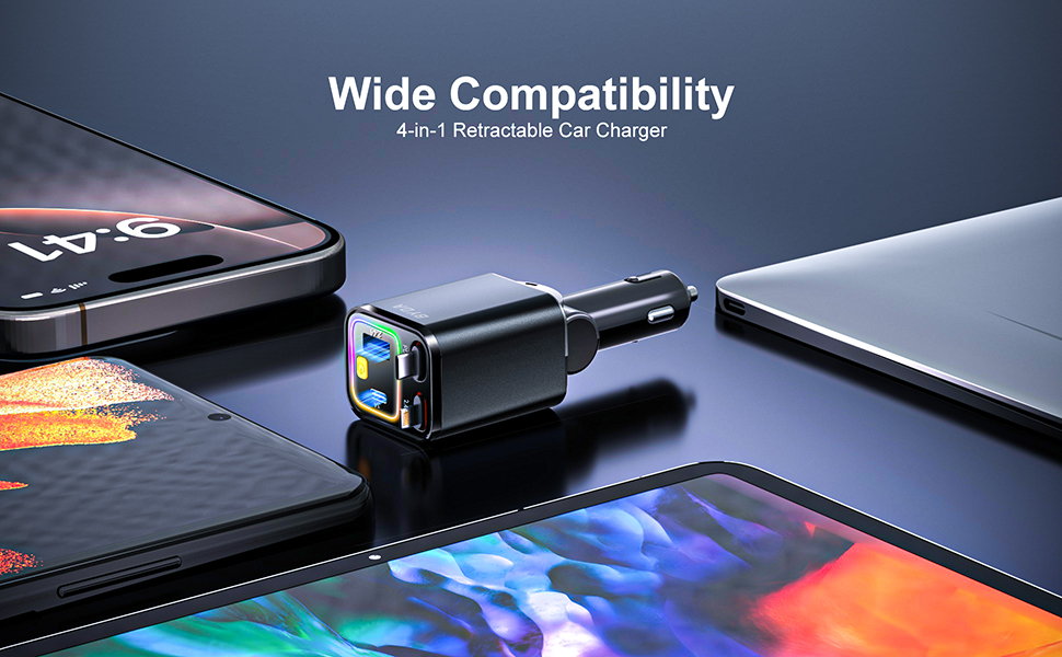 Retractable car charger