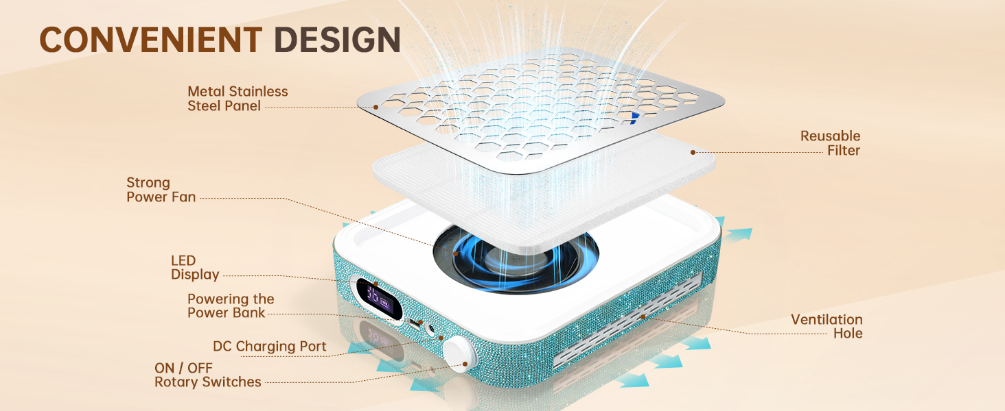 nail table with dust collector