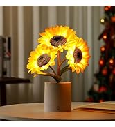 hibeauti Sunflower LED Lamp for Womens Gifts, for Womens Mom Wife Friends Her Valentine Anniversa...