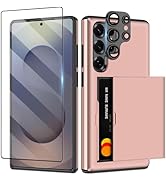 SAMONPOW for Samsung Galaxy S25 Ultra Case with Screen Protector + Camera Cover [4-in-1] Galaxy S...