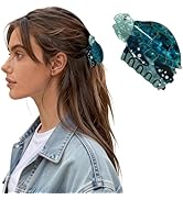 ELLOPH 1PC Green Sea Turtle Hair Clips for Women, Summer Ocean Animal Funny Novelty Hair Claw Cli...