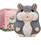 TWORIVER Talking Hamster Toy for Toddlers 2–4, Repeats What You Say Interactive Plush, Speech &amp; L...