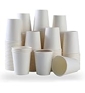 100 Park Disposable Hot Coffee Cups - Bulk 8 Oz Paper Cups, Disposable cups