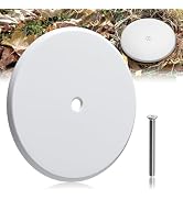 7 Inch Cleanout Cover, Decorative Cleanout Access Covers Plate, Round Stainless Steel Flat Cover ...