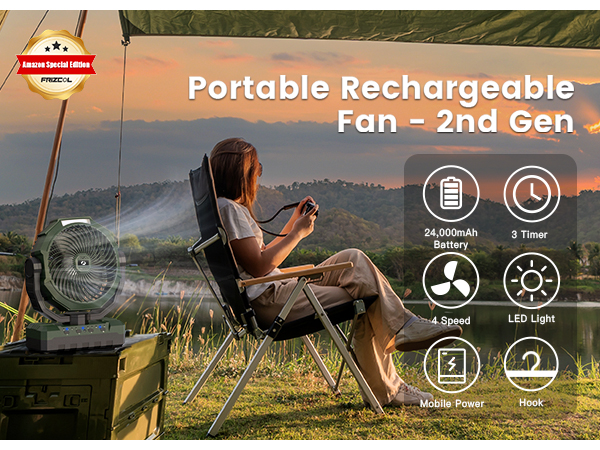 Portable Rechargeable Fan