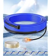 WILAWELS 18Ft Water Pipe Heating Cable, 5W Constant Power Self-Regulating Heating Cable, 5W/FT, I...