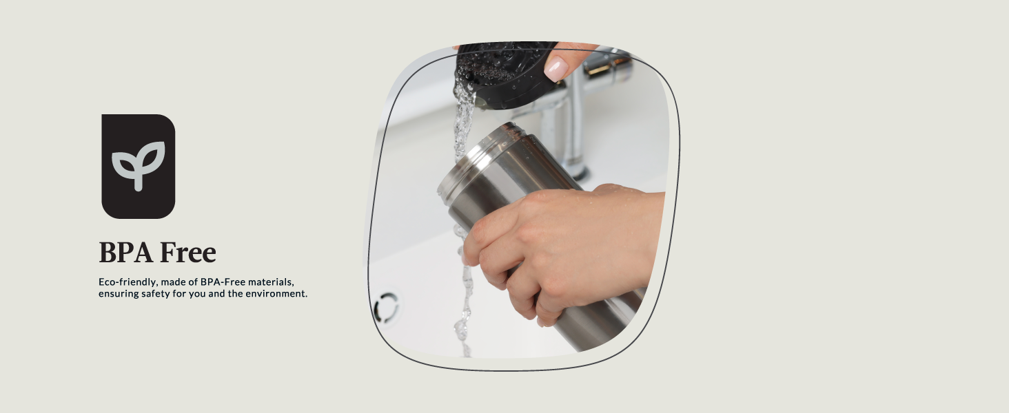 BPA free friendly environment sustainable material safe drinking water cleaning dishwasher lid