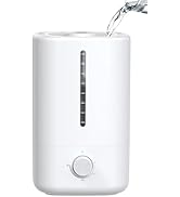 Greheywos Top Fill Humidifiers for Bedroom, 4.5L Tank for Large Room, Oil Diffuser, 20dB Quiet Co...