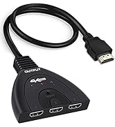 4K@60Hz HDMI Switch 3 Port, avedio links 4K HDMI Switcher Splitter Box 3 in 1 Out, 3x1 HDM Switch...