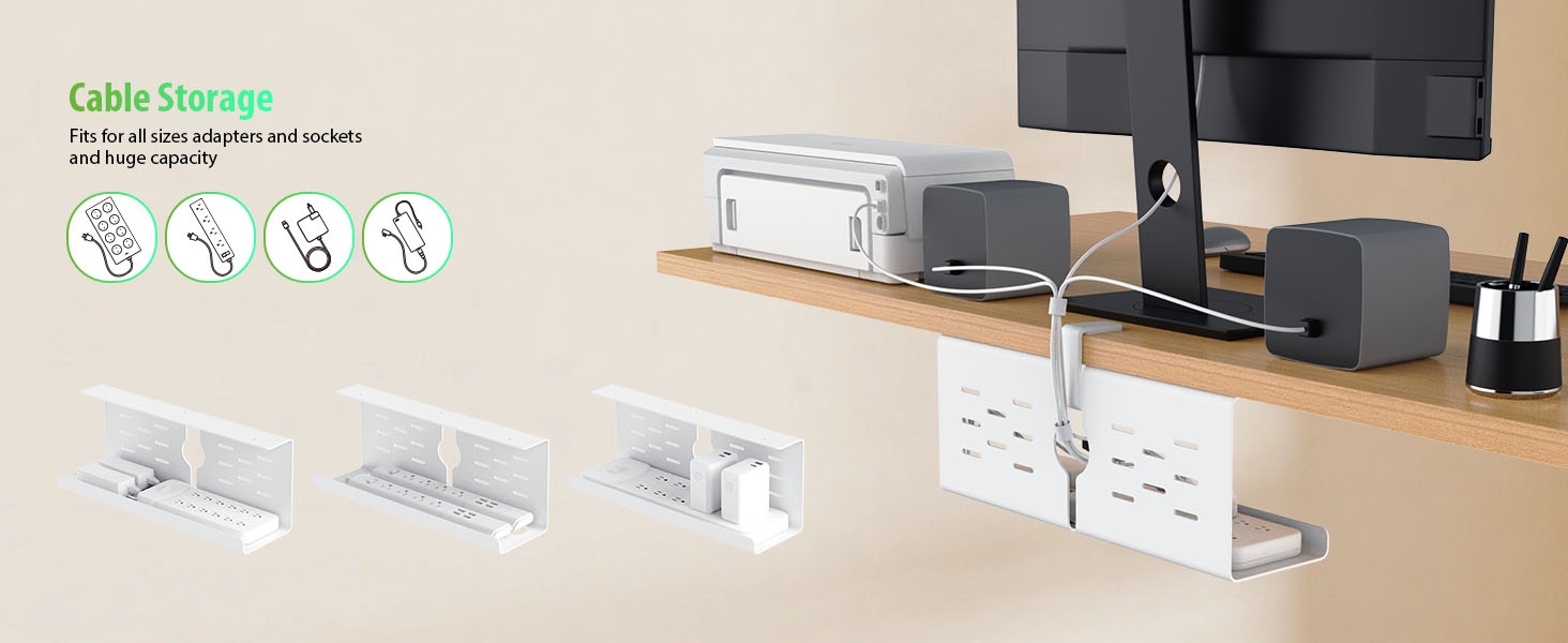 White Cable Management Tray-4