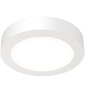 Juno Slim Basics 4 Inch LED Ceiling Light, Low Profile Surface Mount Downlight for Shower or Clos...