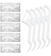Gisdo Pack of 100 Dental Floss Picks Individually Wrapped, Flossers Single Wrapped for Adults and...