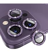 [3+1] Choiche for iPhone 14 Pro/iPhone 14 Pro Max Camera Lens Protector Bling, 9H Tempered Glass ...