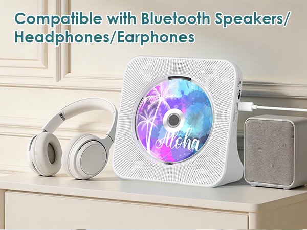 White cd player