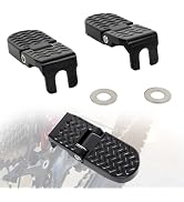PSLER 2PCS Bike Rear Pedals - Aluminium Non-Slip Ebike Foot Pegs for Passenger, Universal Motorcy...