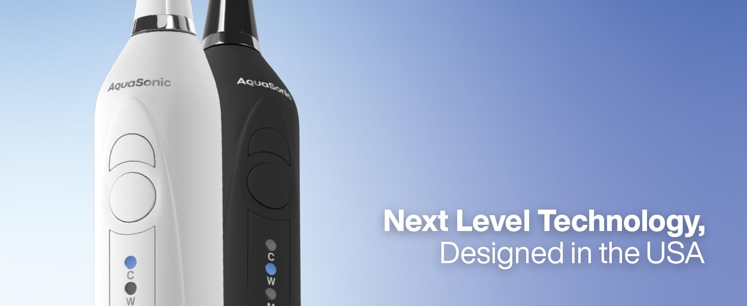 AquaSonic Duo Series Electric Toothbrush with different cleaning modes, safe for sensitive teeth