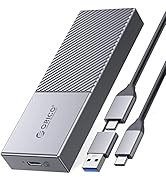 ORICO 20Gbps USB C to M.2 NVMe SSD Enclosure Reader, USB 3.2 Gen2x2 to NVMe PCIe M-Key Solid Stat...