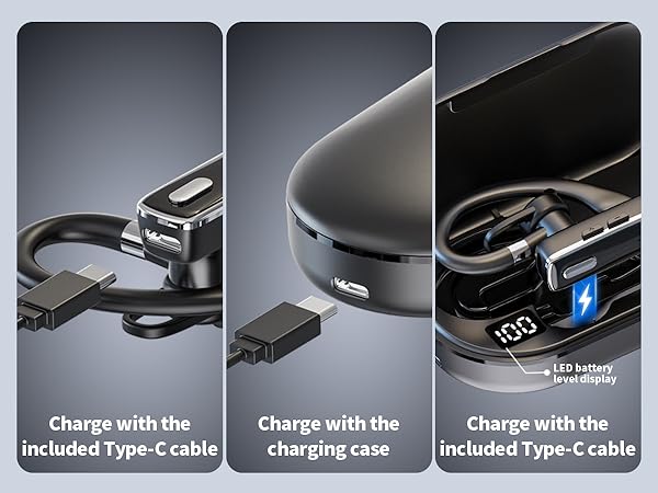 Bluetooth Headset Single Ear Business Earbuds