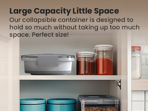 Dog Food Storage Container Collapsible Dog Food Container with Airtight Lids