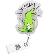 Cute Crocodiles Badge Reel, Retractable Decorative Card Reel, Funny Nurse Badge Reel, Work Badge ...