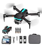 Drone with HD Cameras for Adults, Drones with Big Screen Controller, Headless Mode One-Key Takeof...