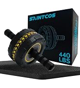SaintCos Ab Roller Wheel for Abs Workout - Core Strength Training Equipment for Home Gym with Kne...