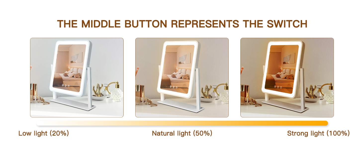 led make up mirror