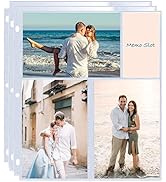 60 Pack 4x6" Photo Album Refill Pages for 3 Ring Binder,Ultra-Clear Photo Sleeves Holding 360 Pic...