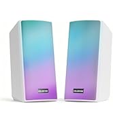 Colorful USB Speakers,PC Speakers with Neon Lighting Effects,52mm Full-Range Sound,Supports, USB,...