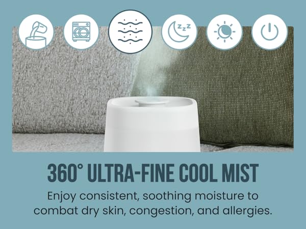 360° Ultra-Fine Cool Mist