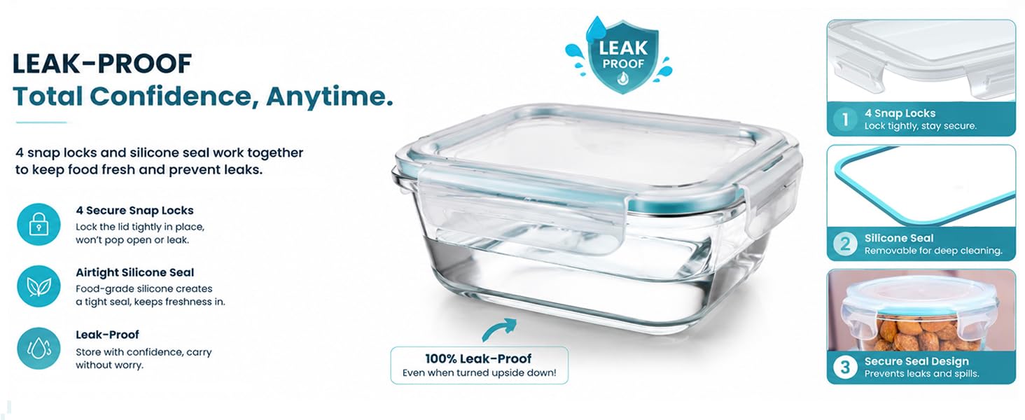 glass food storage container