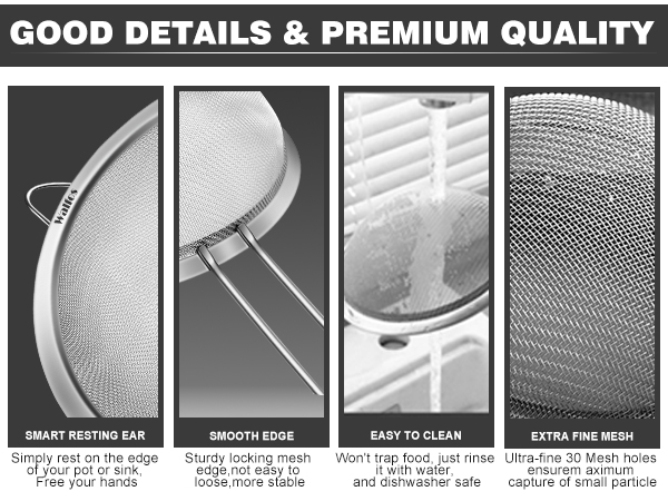 strainers fine mesh stainless steel strainer