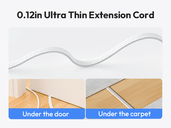 Flat Plug Extension Cord