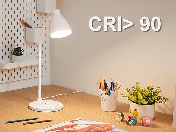 Desk Lamp for Home Office LED Desk Light USB Charging Ports Bedside Table Lamp for Dorm Room