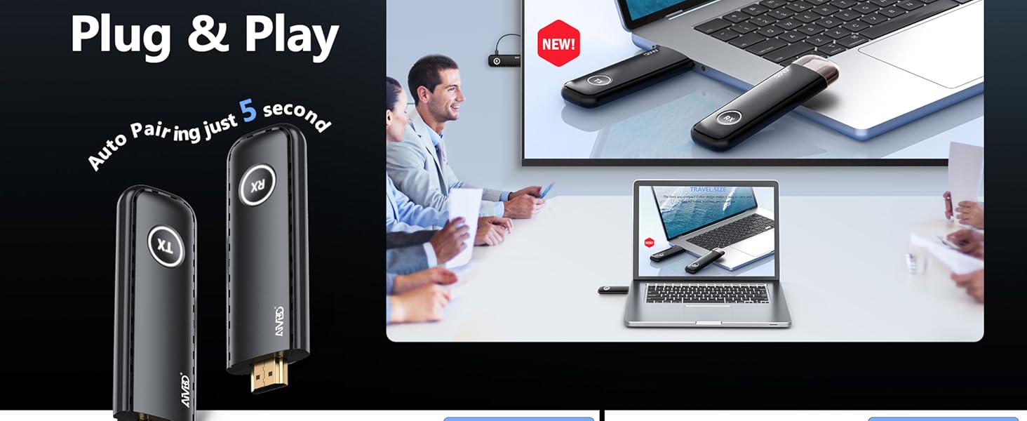 TIMBOOTECH wireless hdmi 4K kit
