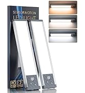 Under Cabinet Lights Motion Sensor Lights Indoor, 3 Color Temperatures Wireless Rechargeable Nigh...